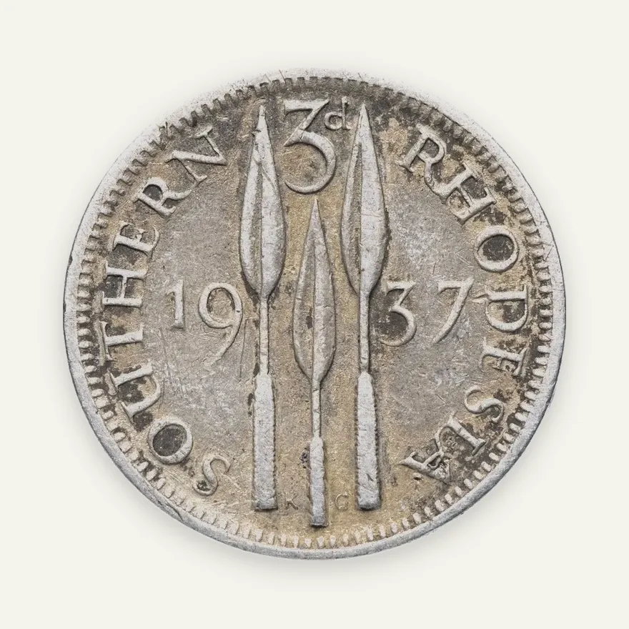 Южная Родезия 3 пенса 1937, реверс