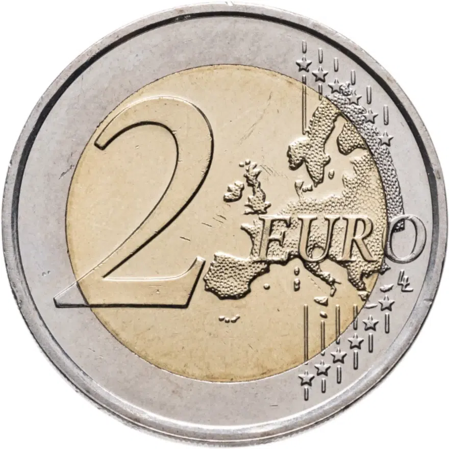 Нидерланды 2 евро (euro) 2014 "Король Виллем-Александр и принцесса Беатрикс", реверс