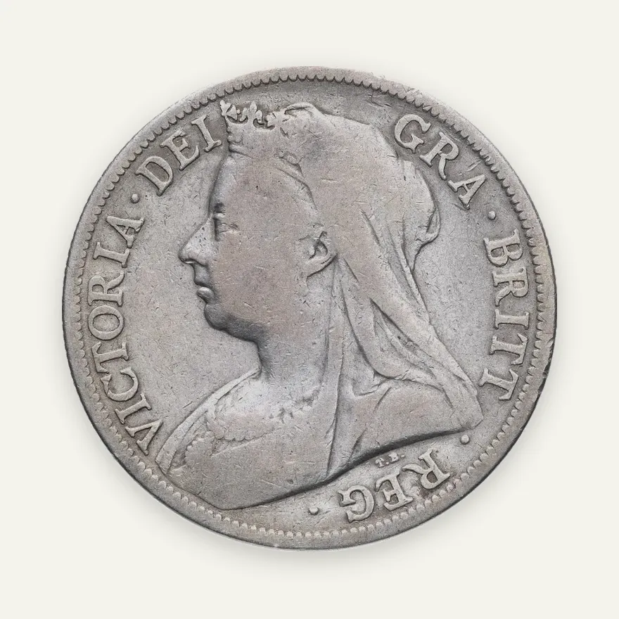 Великобритания 1/2 кроны (crown) 1897, реверс