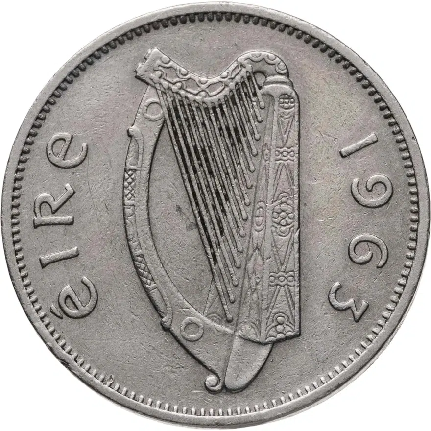 Ирландия 6 пенсов (pence) 1963, реверс