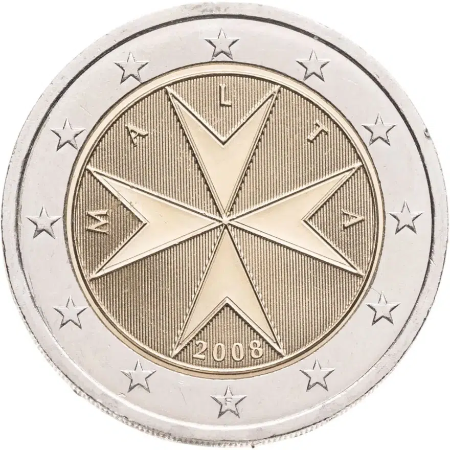 Мальта 2 евро (euro) 2008 регулярный чекан