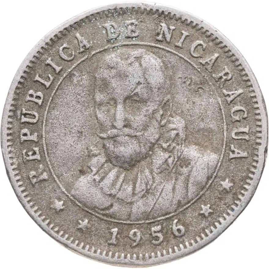 Никарагуа 25 сентаво (centavos) 1956