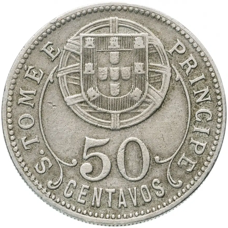 Сан-Томе и Принсипи 50 сентаво (centavos) 1928, реверс