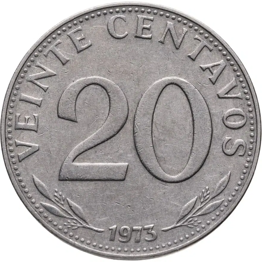 Боливия 20 сентаво (centavos) 1973