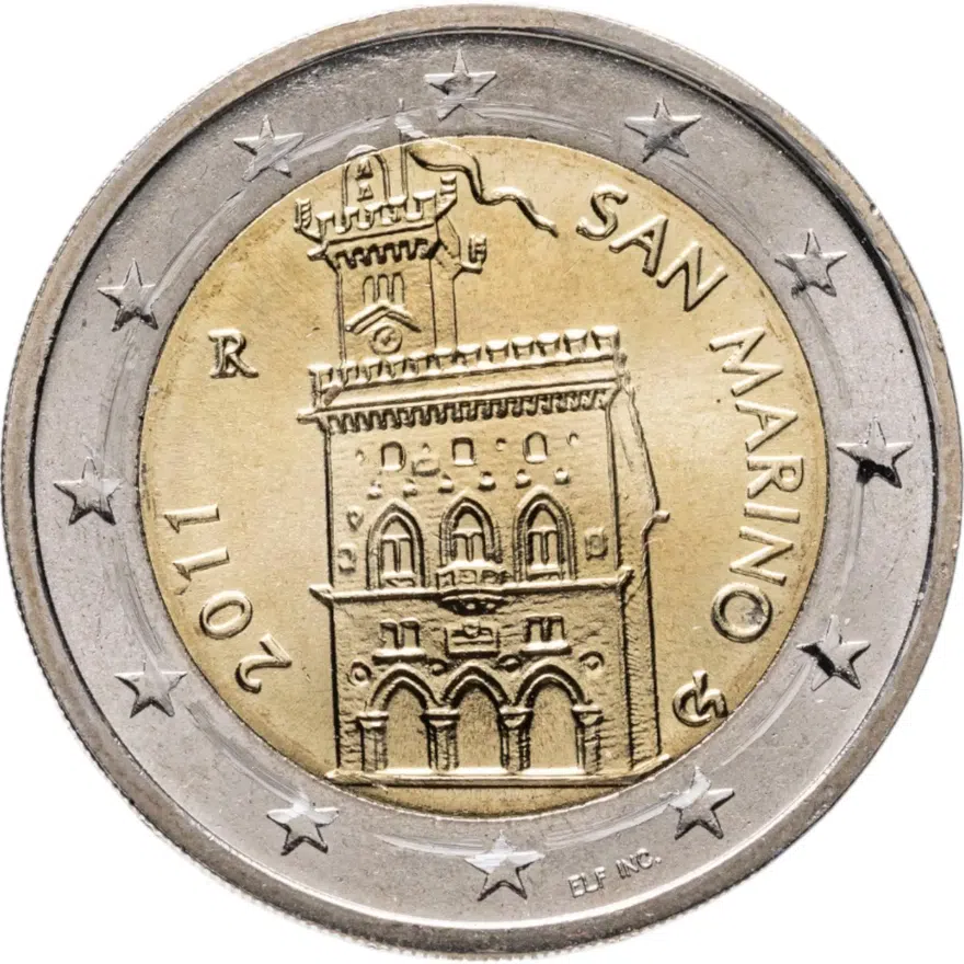 Сан-Марино 2 евро (euro) 2011 регулярный чекан