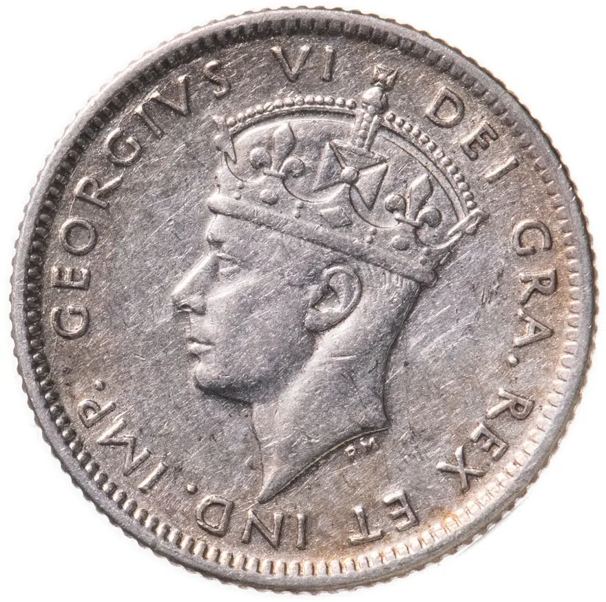 Ньюфаундленд 10 центов (cents) 1944, реверс