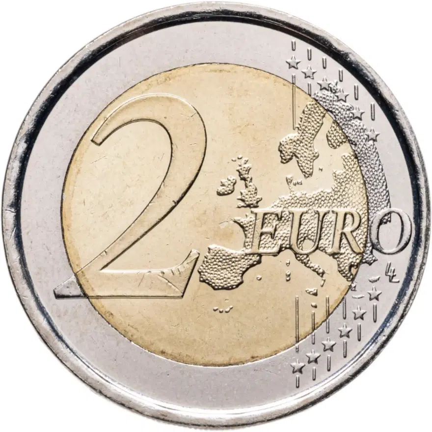 Испания 2 евро (euro) 2014 Работы Антонио Гауди в г.Барселоне, реверс