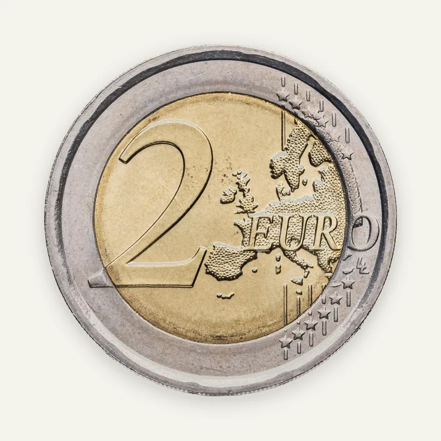 Италия 2 евро (euro) 2014 200 лет итальянским карабинерам, реверс