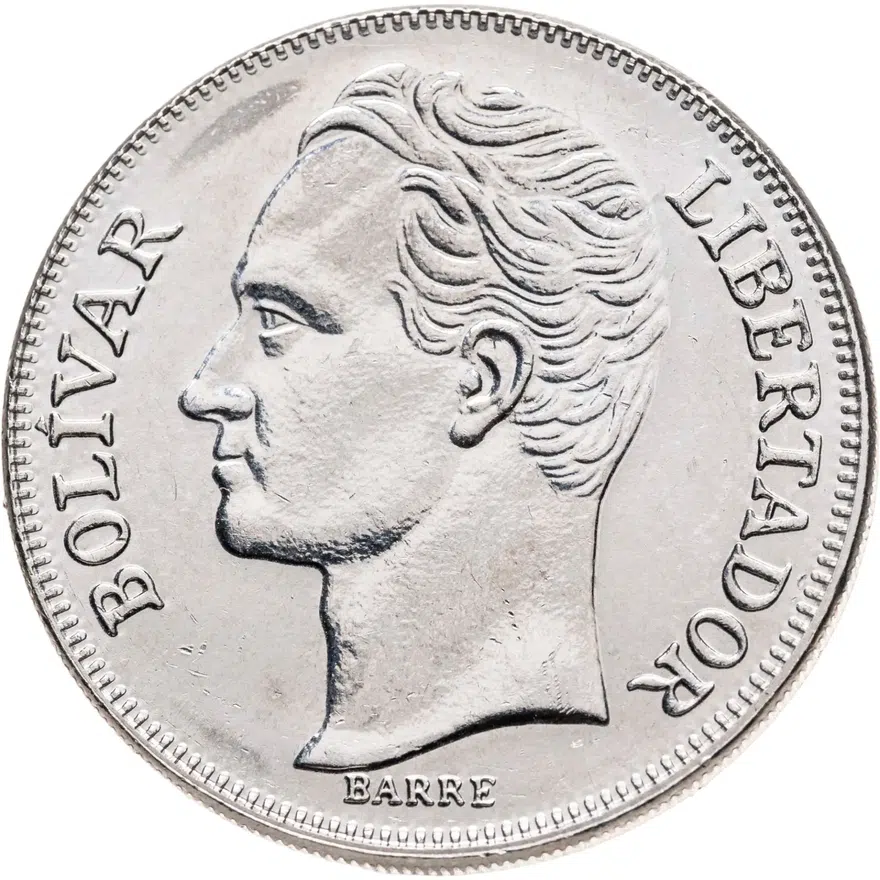 Венесуэла 5 боливаров (bolivares) 1990