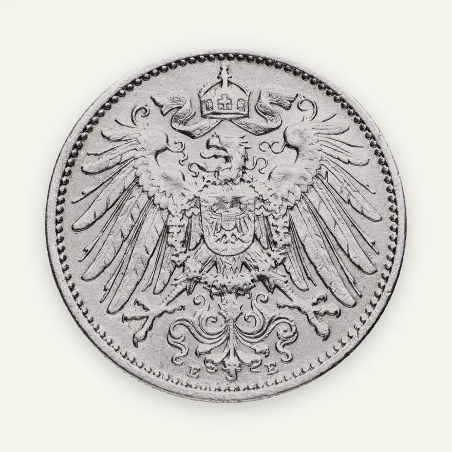 Германия (Германская Империя) 1 марка 1907 "E", реверс