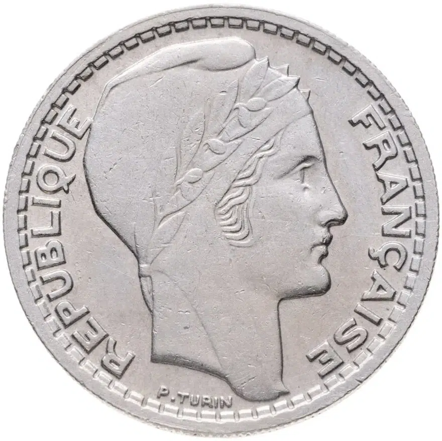 Франция 10 франков (francs) 1946   Без отметки монетного двора