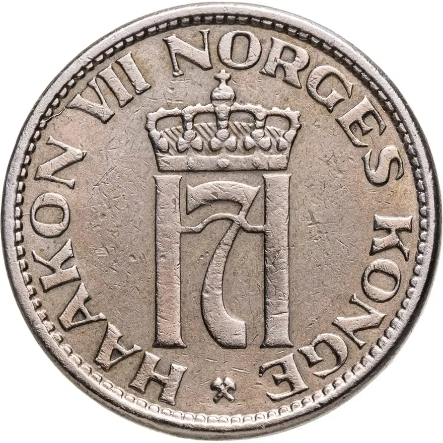 Норвегия 50 эре (ore) 1957