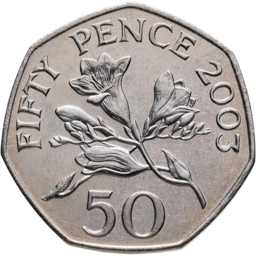 Гернси 50 пенсов (pence) 2003