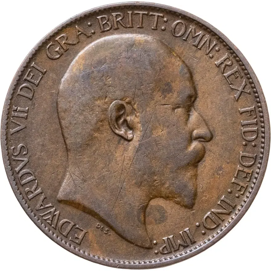 Великобритания 1/2 пенни (penny) 1905