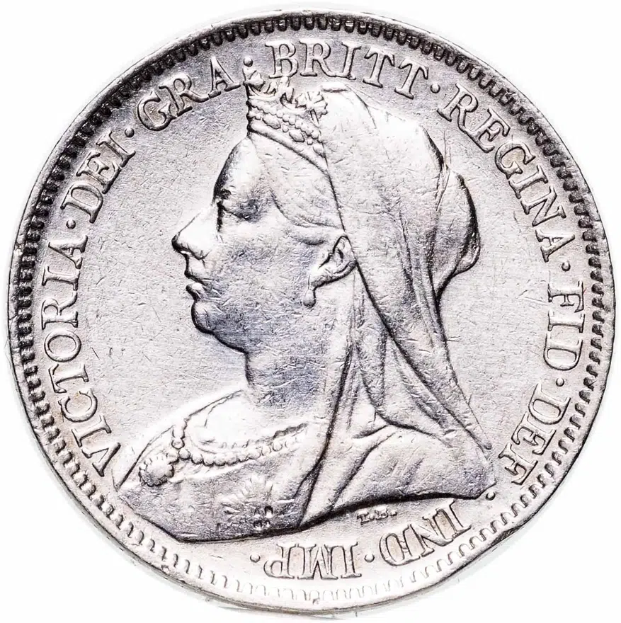 Великобритания 6 пенсов (pence) 1900, реверс