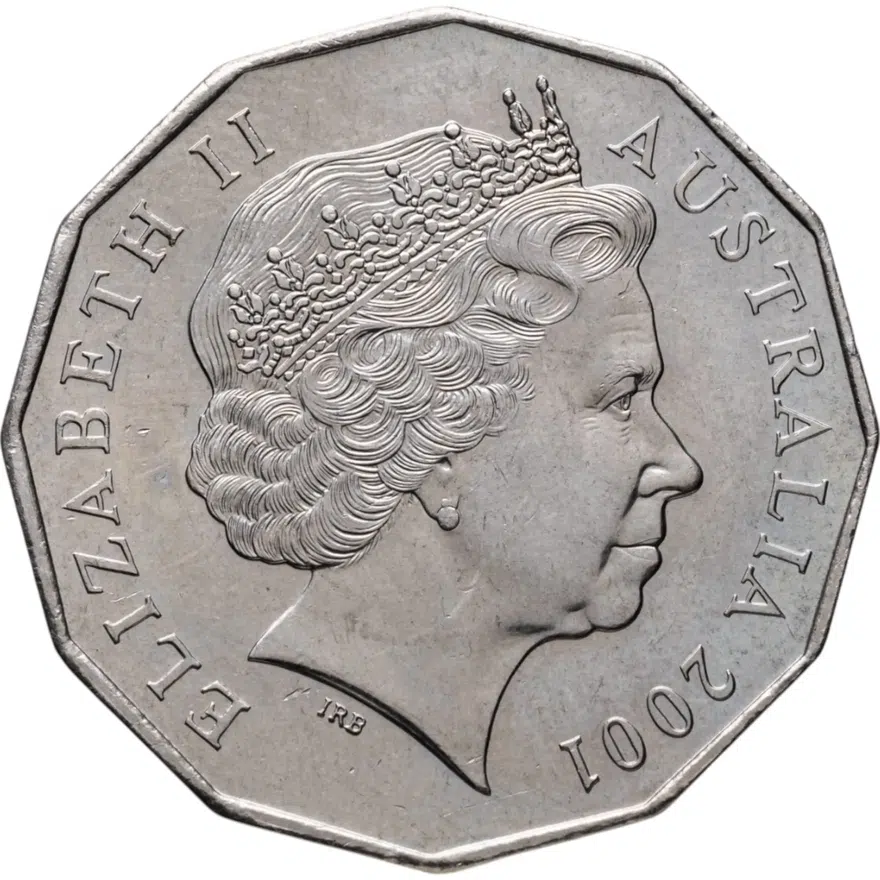 Австралия 50 центов (cents) 2001  Столетие Федерации - Виктория, реверс
