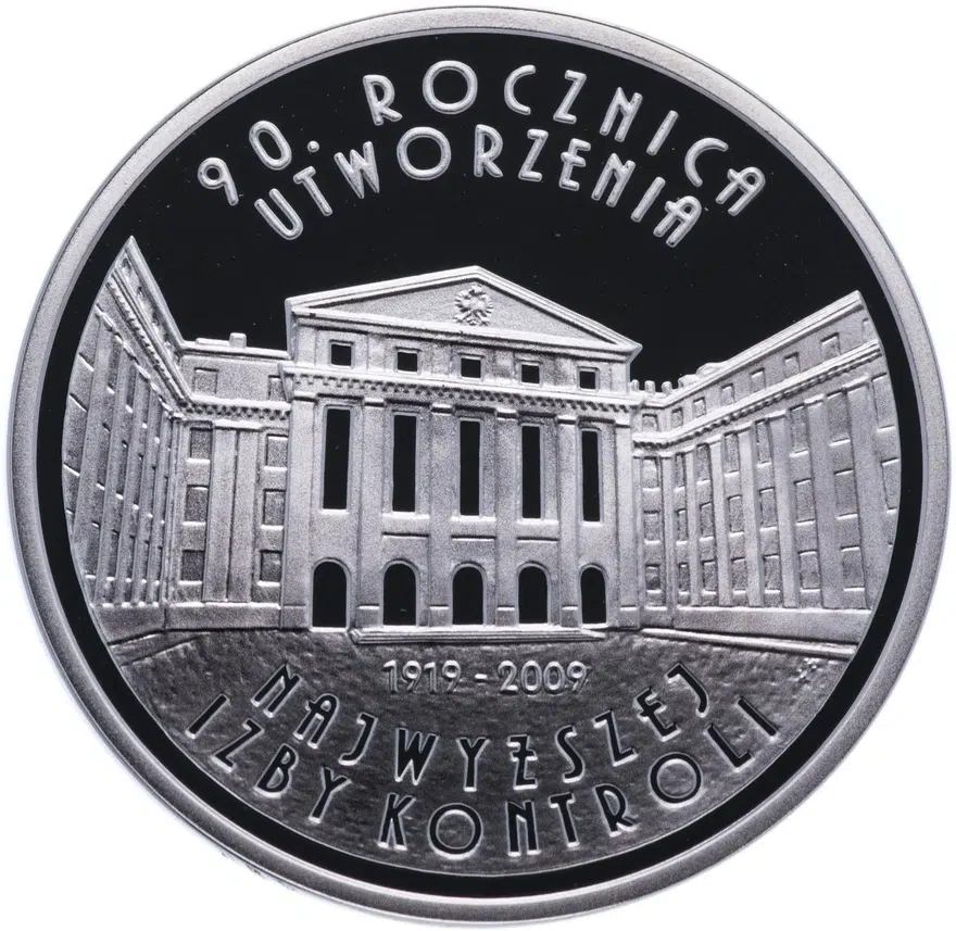 Польша 10 злотых (zlotych) 2009 "90 лет Верховной Палате Контроля"