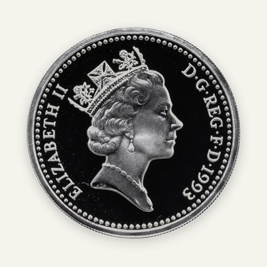 Великобритания 1 фунт (pound) 1993, реверс