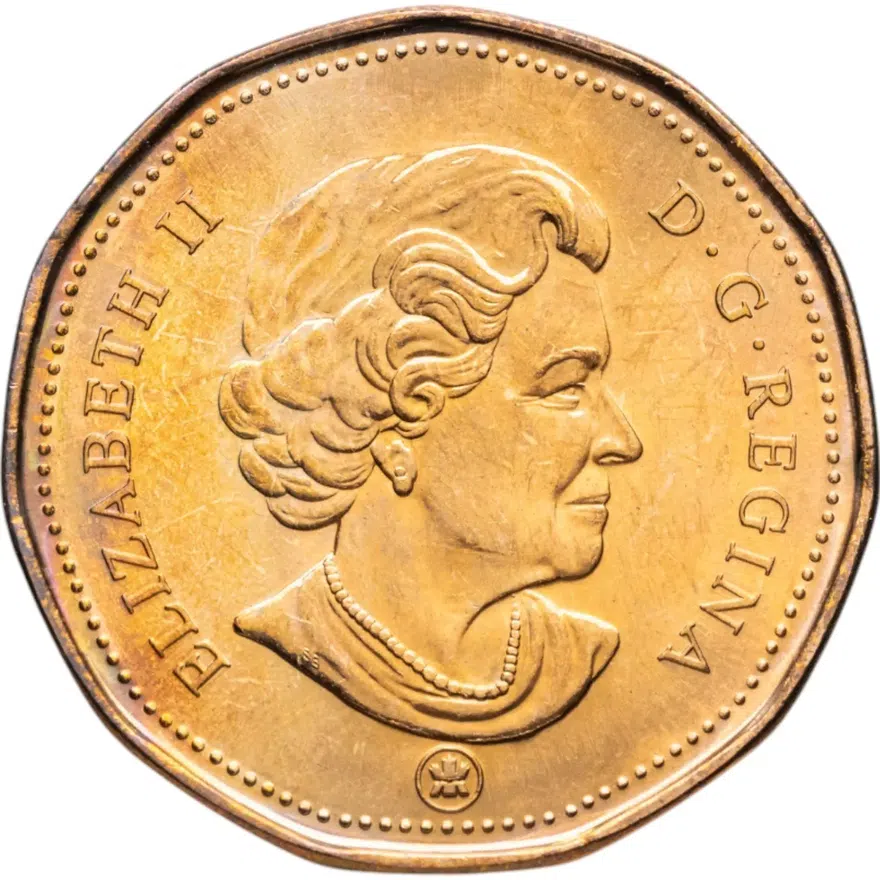 Канада 1 доллар (dollar) 2009 "100 лет хоккейному клубу Монреаль Канадиенс", реверс