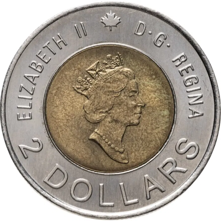 Канада 2 dollars (доллара) 2000 Knowledge (Знание), аверс