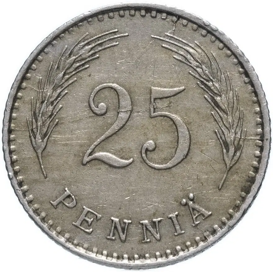 Финляндия 25 пенни (pennia) 1929