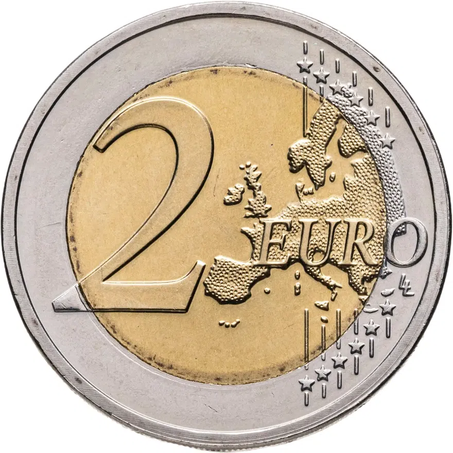 Люксембург 2 евро 2014 50-летие вступления на престол Великого Герцога Жана
