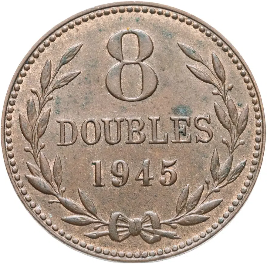 Гернси 8 дублей (doubles) 1945