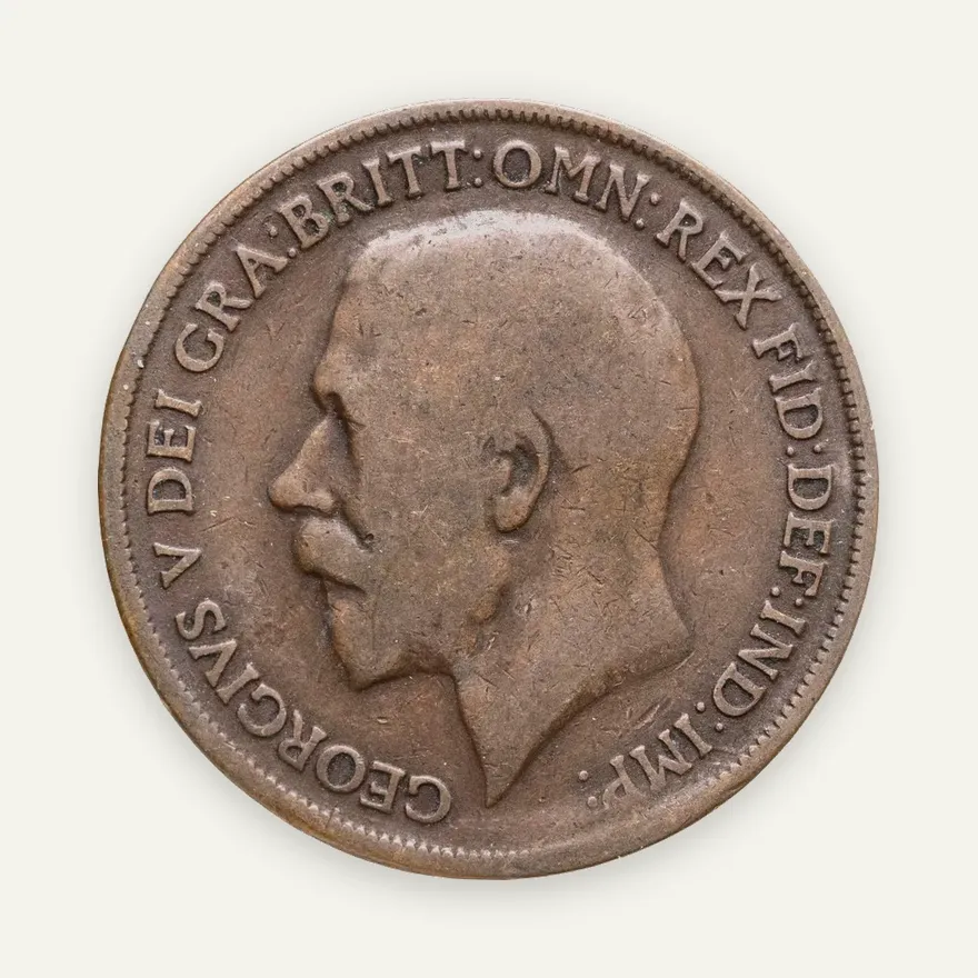Великобритания 1 пенни (penny) 1913, реверс