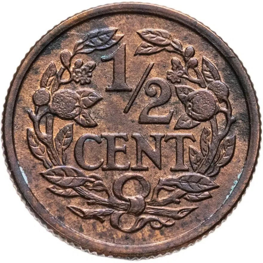 Нидерланды 1/2 цента (cent) 1940