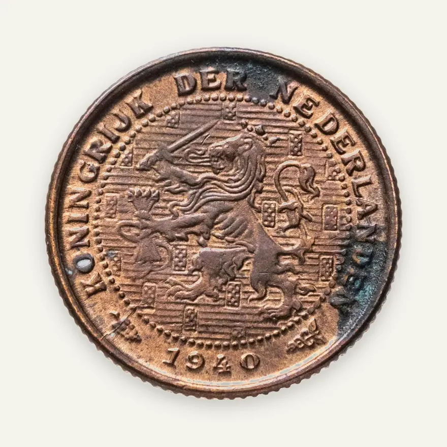 Нидерланды 1/2 цента (cent) 1940, реверс