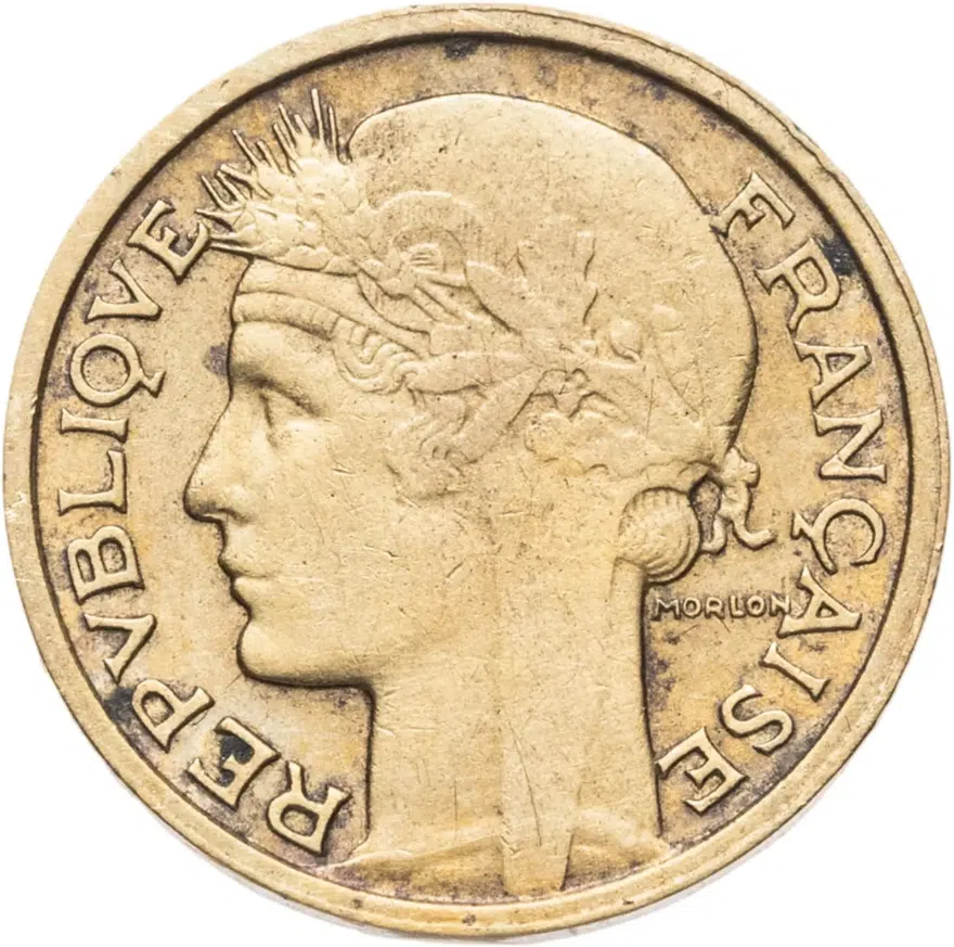 Франция 50 сантимов (centimes) 1936, реверс