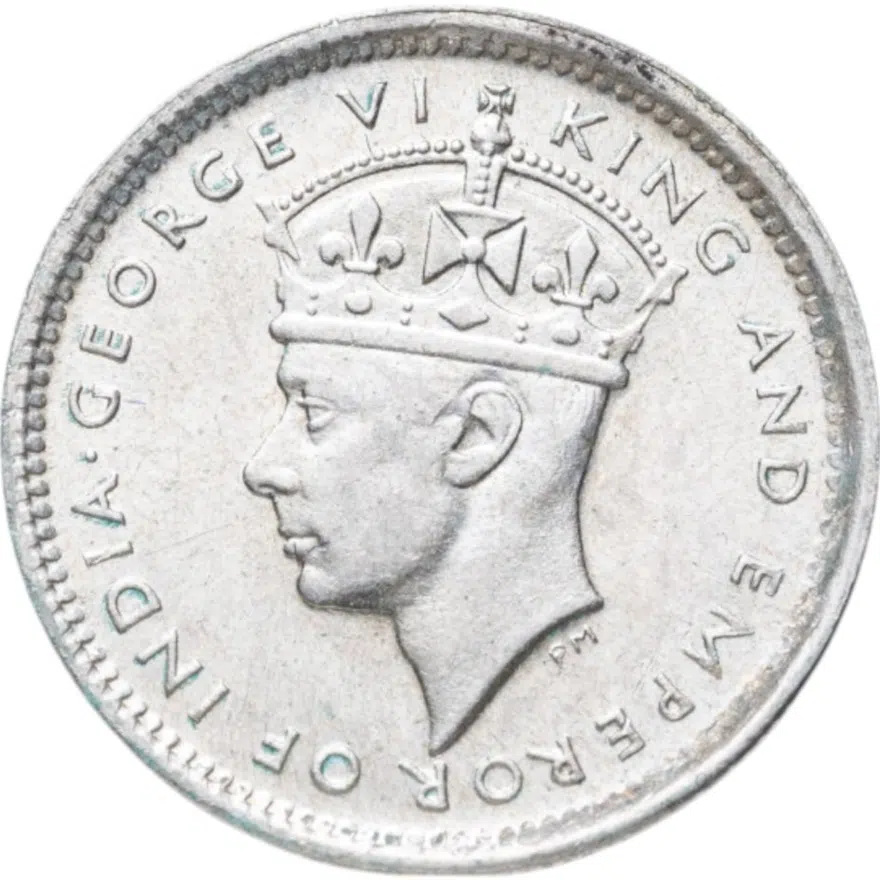Цейлон 10 центов (cents) 1941, реверс