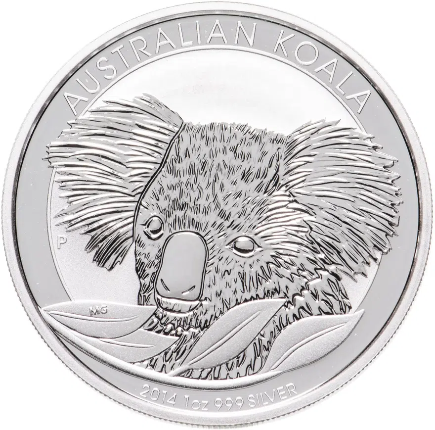 Австралия 1 доллар (dollar) 2014  Австралийская коала, аверс