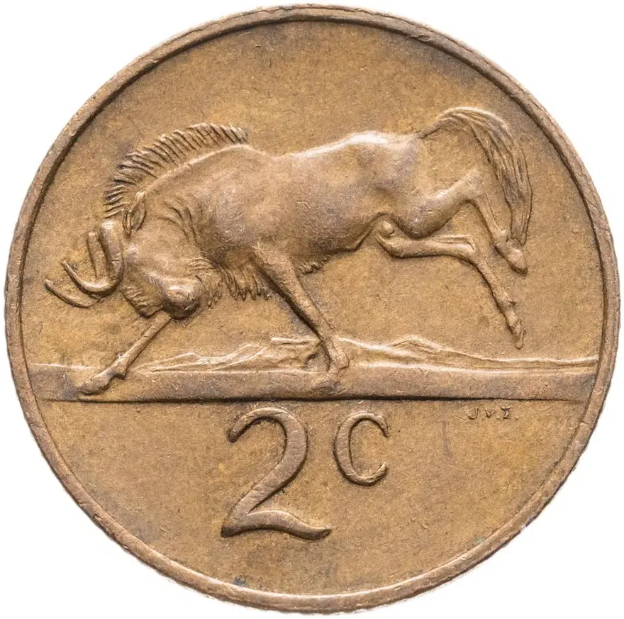 ЮАР 2 цента (cents) 1980
