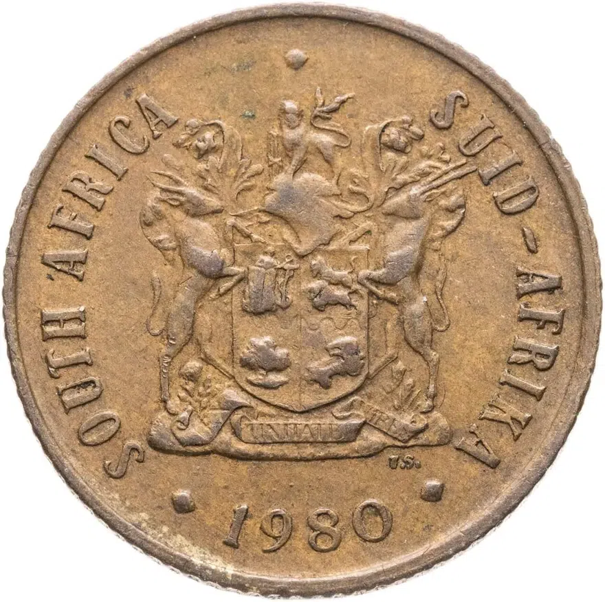 ЮАР 2 цента (cents) 1980, реверс
