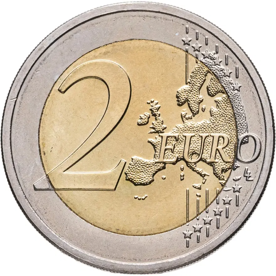 Люксембург 2 евро (euro) 2012 свадьба Великого герцога Гийома и графини Стефании де Ланнуа, реверс
