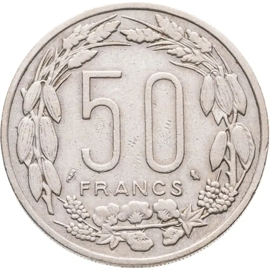 Экваториальная Африка 50 франков (francs) 1961