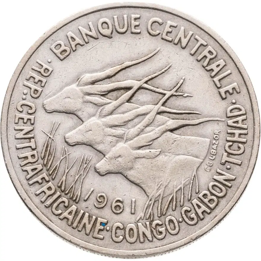 Экваториальная Африка 50 франков (francs) 1961, реверс