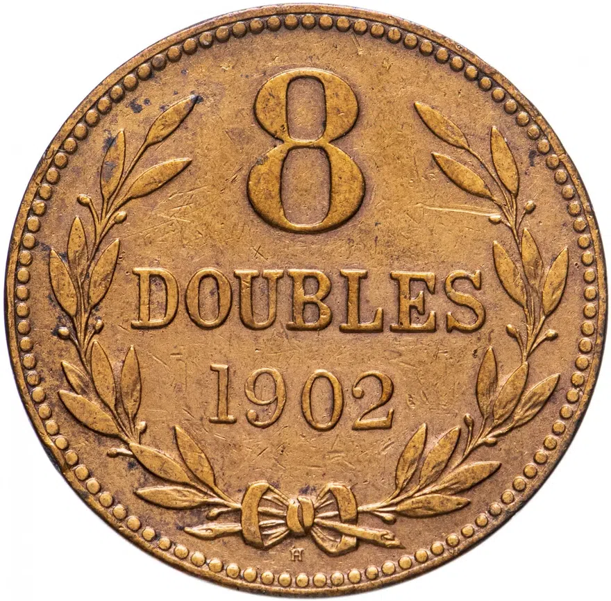 Гернси 8 дублей (doubles) 1902