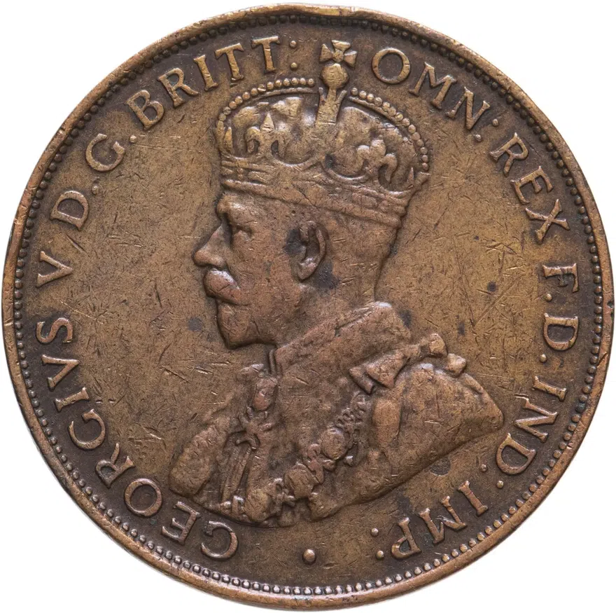 Австралия 1 пенни (penny) 1934, реверс