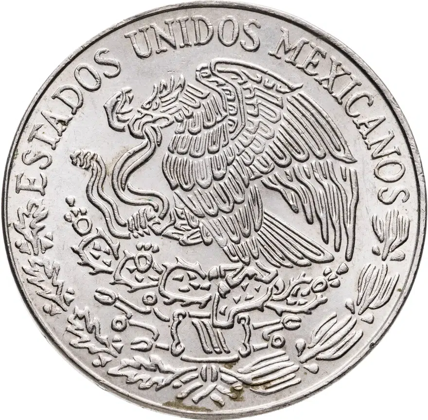 Мексика 5 песо (pesos) 1978, реверс