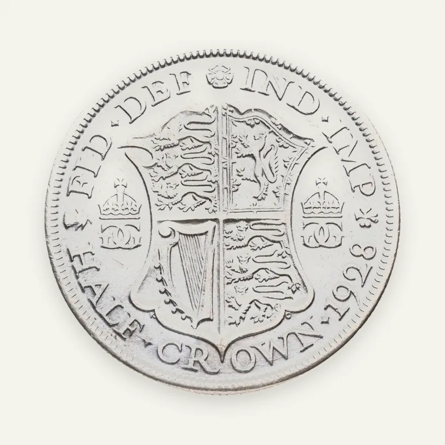 Великобритания 1/2 кроны (crown) 1928, реверс