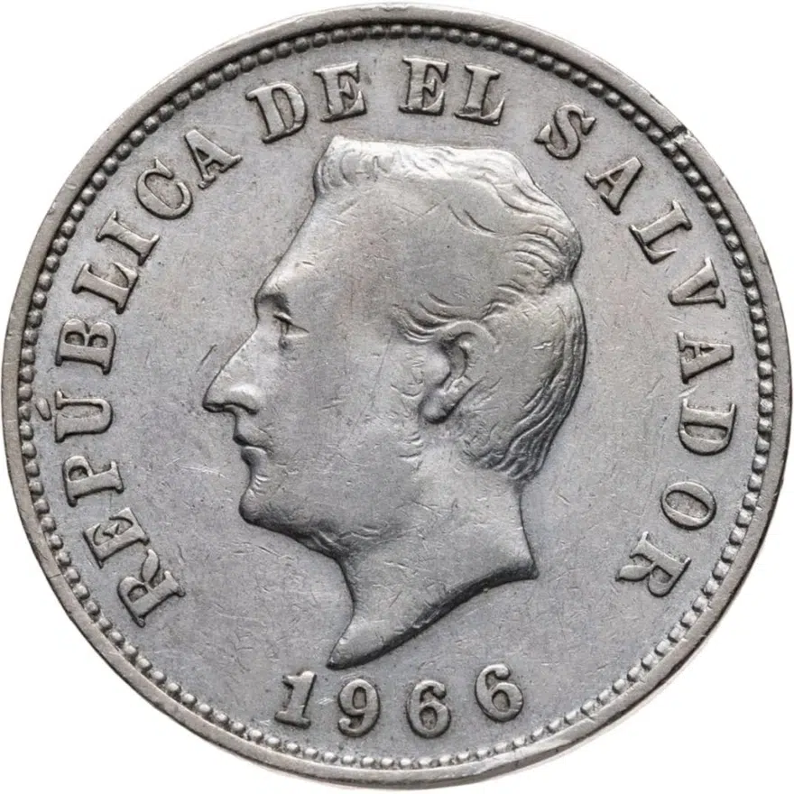 Сальвадор 5 сентаво (centavos) 1966