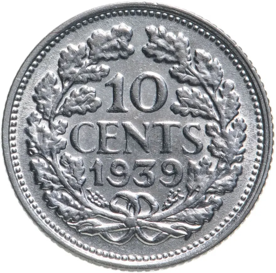 Нидерланды 10 центов (cents) 1939