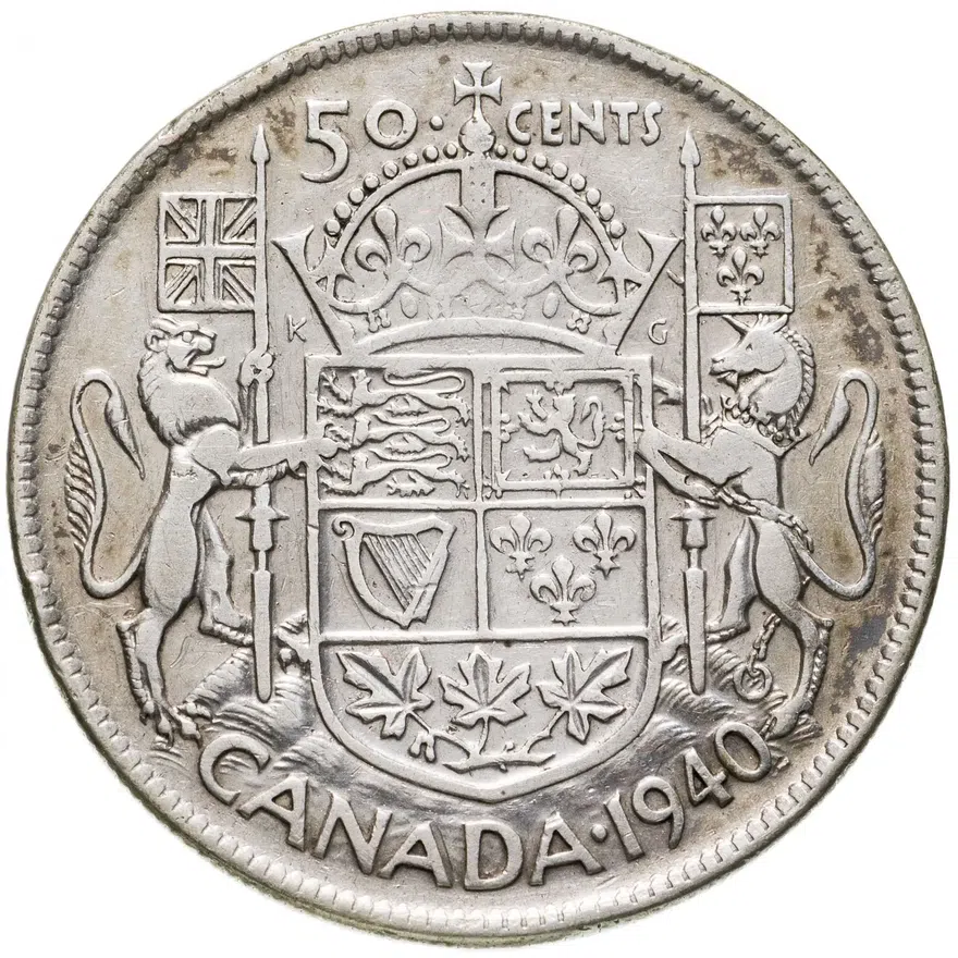Канада 50 центов (cents) 1940