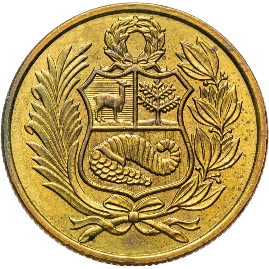 Перу 50 солей (soles) 1982   Без отметки монетного двора, реверс