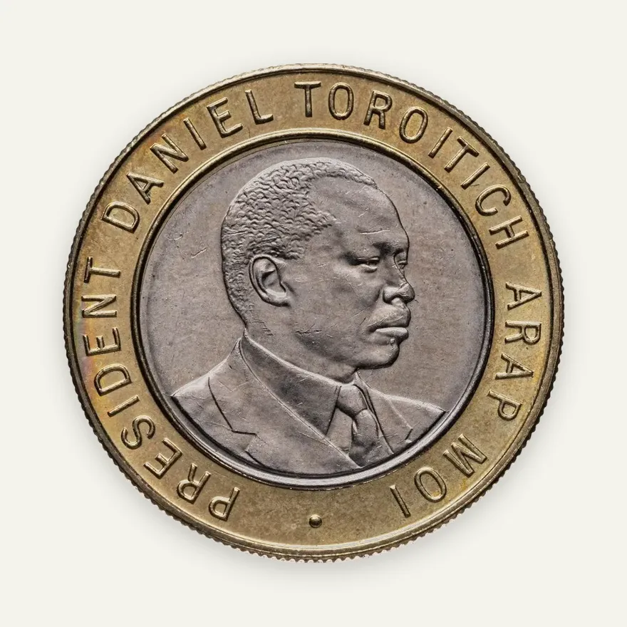 Кения 10 шиллингов (shillings) 1997, реверс