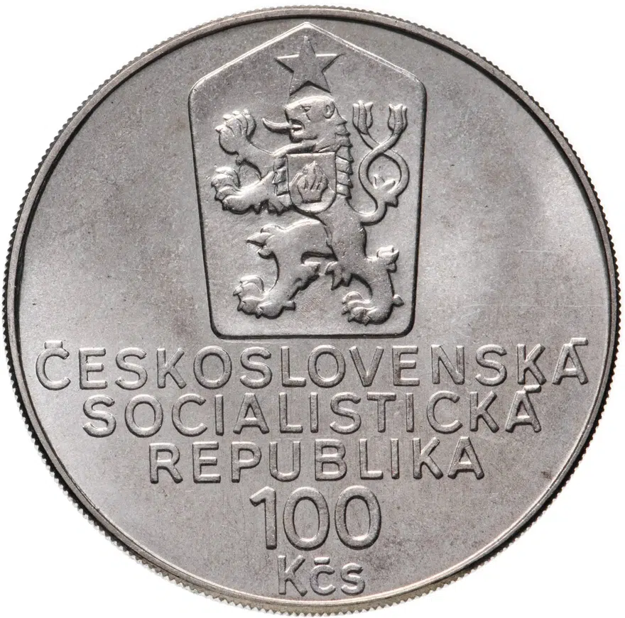 Чехословакия 100 крон (korun) 1990 "100 лет со дня рождения Карела Чапека", реверс