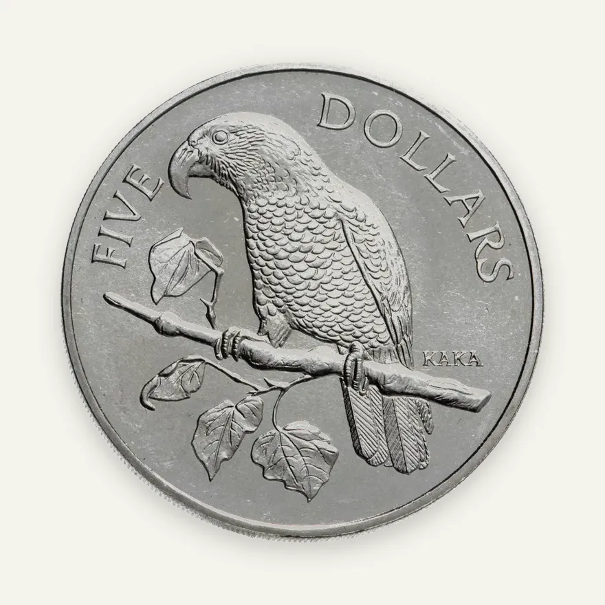 Новая Зеландия 5 долларов (dollars) 1996  Нестор-кака