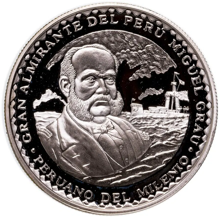 Перу 1 новый соль (nuevo sol) 2000  Мигель Грау Семинарио